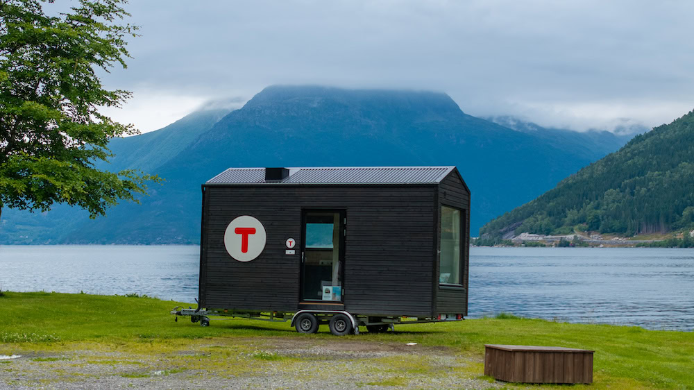 Hytte på hjul fra den Norske Turistforeningen